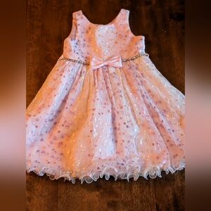 American Princess Pink and Purple Floral Dress/ 2T